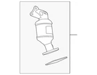 Three-way Catalytic Converter Kit With Rear Exhaust Manifold Pipe (19418931) New. Price: $1792.43.