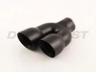 Dt- 24096RBK Black Powder Coat Exhaust Tip Dual Stagger Angle 2.25" Inlet 8.5" New. Price: $109.99.