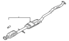 Genuine Mazda Catalytic Converter PES5-20-55XA New. Price: $667.13.