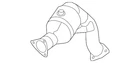 Genuine Audi Catalytic Converter 8K0-254-252-BX New. Price: $2269.12.