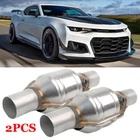 For Chevy Camaro 2PCS 2" Inlet/outlet Catalytic Converter High Flow Stainless New. Price: $131.15.