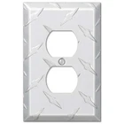 Colester Direct Diamond Plate Aluminum Wall Switch 5" X 3 1/8", Silver New. Price: $9.11.