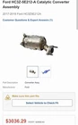 Ford HC3Z-5E212-A Catalytic Converter Assembly New. Price: $2000.00.