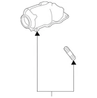 Genuine Nissan Catalytic Converter 208B2-6GG1A New. Price: $1365.16.