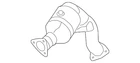 Genuine Audi Catalytic Converter 8K0-254-253-HX New. Price: $3743.07.