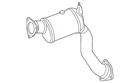 Genuine Volkswagen Catalytic Converter 7P0-254-301-SX New. Price: $2836.18.