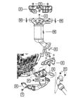 Genuine Mopar Exhaust And Catalytic Converter Manifold Left Front 68042141AB New. Price: $1453.91.