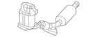 Genuine Volkswagen Converter & Pipe 1K0-254-708-GX New. Price: $2733.13.