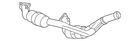 Genuine Gm Converter & Pipe 85542367 New. Price: $1850.56.