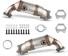 Kac 2PCS Front Rear High Flow Catalytic Converter Kit For 11-16 Dod-ge Grand New. Price: $139.00.