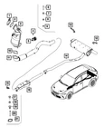 Genuine Mopar Catalytic Converter 68477775AC New. Price: $3032.00.