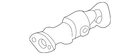 Genuine Honda Converter 18160-PZX-000 New. Price: $1471.68.