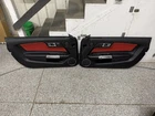 2015-2017 Ford Mustang Lh Rh Premium Leather Red Insert Door Panels Pair Oem Used. Price: $300.00.