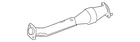 Genuine Nissan Converter & Pipe 20020-EA000 New. Price: $856.41.