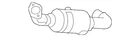 Genuine Ford Catalytic Converter DL3Z-5E212-A New. Price: $1638.50.