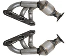 Left + Right Manifold Catalytic Converters For Porsche Boxster H6 2005-2008 New. Price: $1122.00.