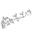 Genuine Mopar Exhaust Left 68011980AA New. Price: $1377.80.