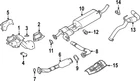 Genuine Nissan Catalytic Converter 208B2-9BV0A New. Price: $1957.10.