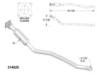 Catalytic Converter For 2001-2004 Chrysler Town & Country 3.3L V6 Flex Ohv New. Price: $279.73.
