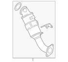 Genuine Gm Converter & Pipe 12713947 New. Price: $1762.41.