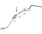 Catalytic Converter Muffler Pipe Exhaust System For Jeep CJ7 4.2L 85-86 New. Price: $330.00.
