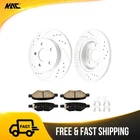 Rear Drilled Slotted Rotors Ceramic Pads Fits Chevy Malibu 2008-2012 R-55094 6PC New. Price: $68.39.