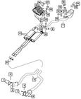 Genuine Mopar Front Pipe And Converter Left Export 5039055AF New. Price: $4637.30.
