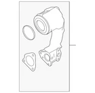 Genuine Nissan Catalytic Converter B08A2-BV90A New. Price: $1552.91.