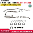 Exhaust Pipe System Muffler Tail For Toyota Tundra 4.7L 2000 2001 2002 New. Price: $252.22.