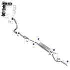 For Toyota RAV4 2009-12 2.5L Carb Catalytic Converter Resonator Muffler Exhaust New. Price: $1861.00.