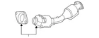 Genuine Nissan Catalytic Converter 20010-3YM3A New. Price: $1037.51.