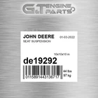 DE19292 Seat Suspension Fits John Deere (surplus Open Box) New. Price: $1709.54.