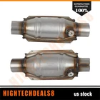 53005 Catalytic Converter Set 2.25" Universal Stainless Steel 2.5L Epa Approved New. Price: $76.00.