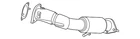 Genuine Hyundai Center Muffler 28600-L5210 New. Price: $926.44.