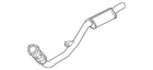 Genuine Audi Front Pipe 4F0-253-301-AF New. Price: $189.59.