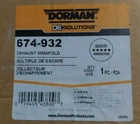 Dorman 674-932 Exhaust Manifold + Catalytic Converter Ford Fusion Mercury Milan New. Price: $249.99.