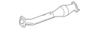 Genuine Nissan Front Pipe 20020-ZV50A New. Price: $846.24.