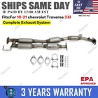 Rear Catalytic + Resonator For 18-21 Chevrolet Traverse 3.6L Fast Shipping New. Price: $294.00.