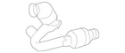 Genuine Mercedes-benz Converter & Pipe 463-490-74-00 New. Price: $1615.42.