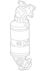 Genuine Honda Catalytic Converter With Integrated Exhaust Manifold 18160-R1A-A00 New. Price: $1354.94.