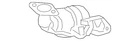 Genuine Mitsubishi Catalytic Converter 1584A704 New. Price: $1383.72.