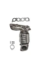 Front Catalytic Converter 2014-2016 Kia Forte New. Price: $392.06.