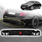 For 15-21 Benz W205 C63 C43 Sedan Style Led Bumper Diffuser + Exhaust Tips Set New. Price: $225.95.