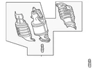 Genuine Honda Converter Assembly Front Primary 18180-5MR-A01 New. Price: $1818.40.