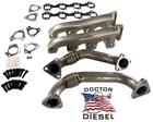 Ss Cast Style High Flow Exhaust Manifolds Up Pipes Kit For 2001-2016 Gm 6.6L New. Price: $949.95.