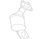 Genuine Three-way Catalytic Converter With Exhaust Pipe 19420240 New. Price: $1763.98.