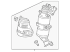 Genuine Honda Catalytic Converter With Integrated Exhaust Manifold 18150-5BA-L10 New. Price: $2544.47.