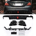 Rear Bumper Diffuser Lip Set W/ Exhaust Tip For 2015 2021 Benz W205 C63/AMG C43 New. Price: $239.95.