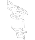Genuine Ford Catalytic Converter With Integrated Exhaust Manifold F2GZ-5G232-A New. Price: $1124.90.