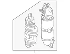 Genuine Honda Catalytic Converter 18150-5AA-A10 New. Price: $4016.05.